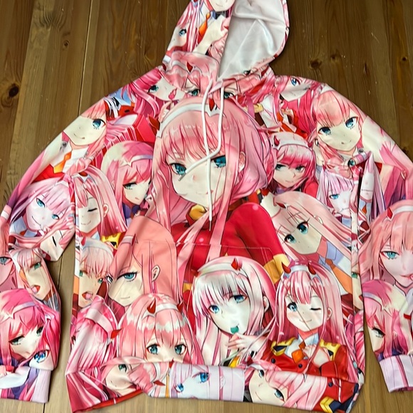 Anime Hoodie. Zero Two from Darling in the Franxx. - Picture 1 of 4